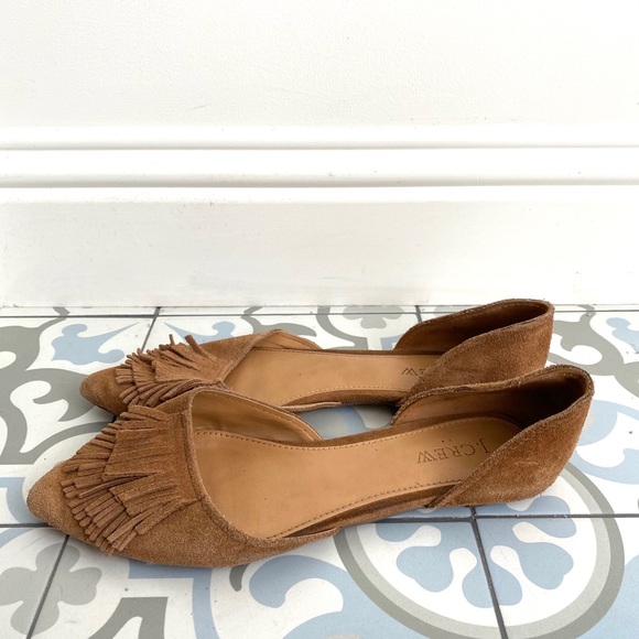 J Crew Classic D’Orsay Flats with Fringe - Picture 3 of 6